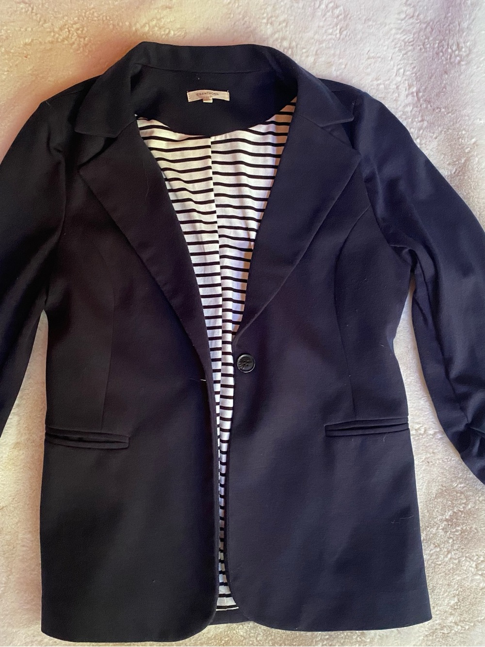 41 Hawthorn Classic Navy Blue Women's Blazer Large